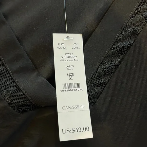 WHBM black camisole. - Picture 2 of 4